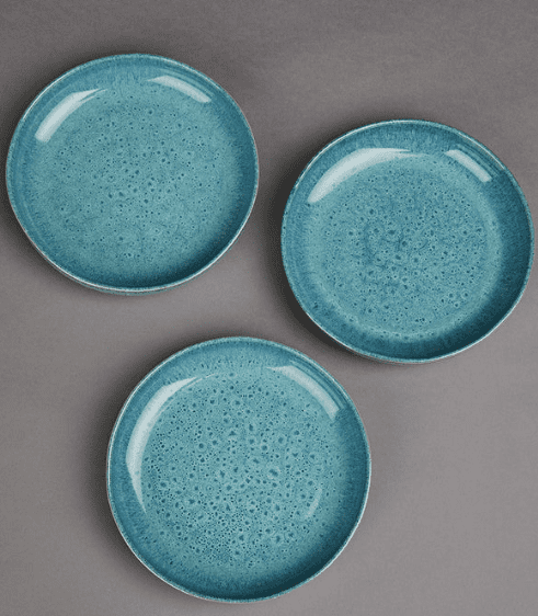 Assiette Corail Bleu